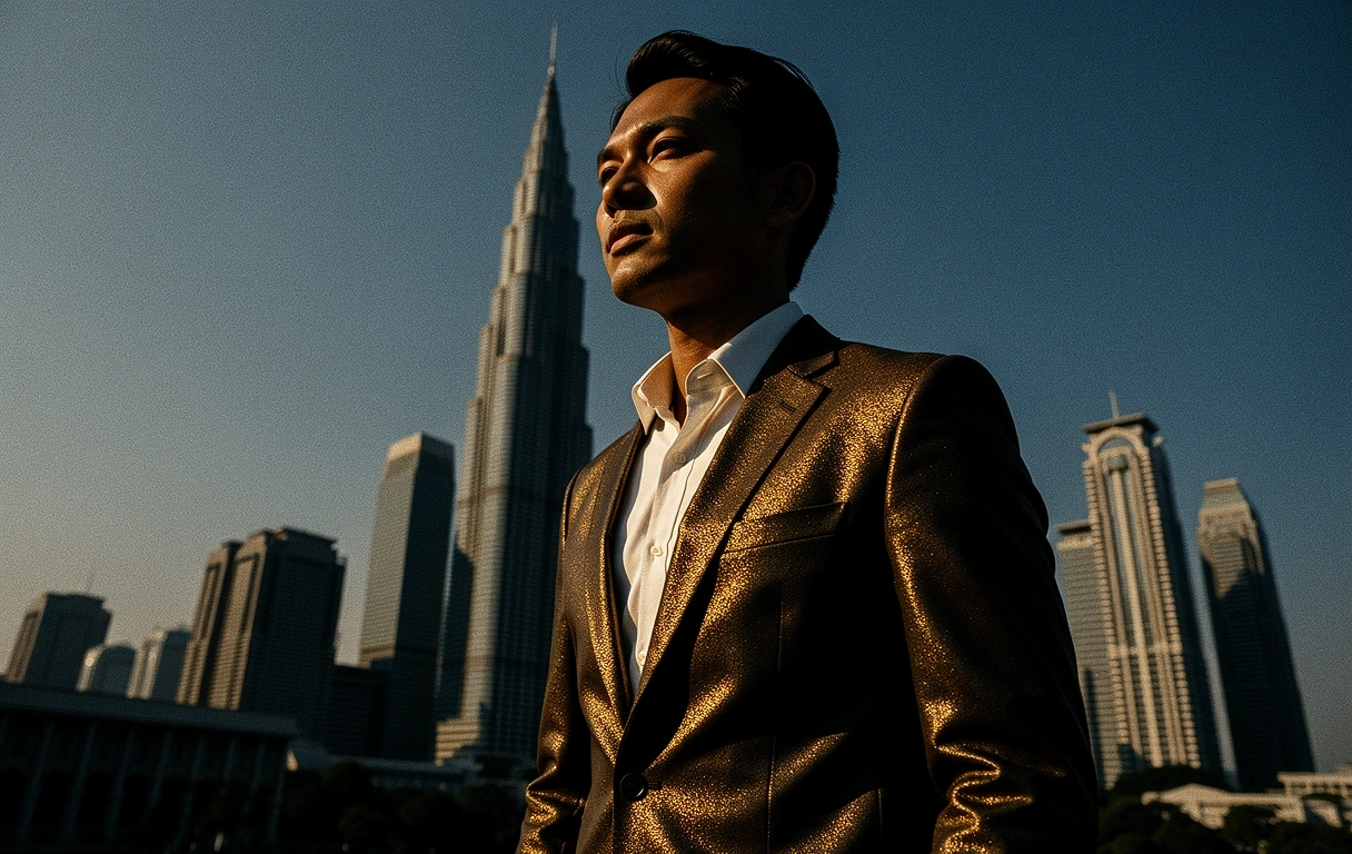 Professional overlooking Jakarta